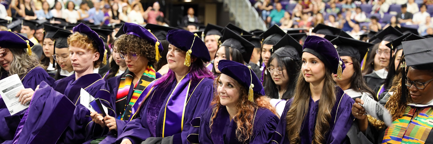 Graduate students at 2025 graduation-w